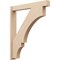 Ekena Millwork 5 1/2-in W x 36-in D x 42-in H Balboa Block Rough Cedar Woodgrain TimberThane Outlooker, Primed Tan OUTUR055X36X42BOA44RCPR - alternate 1